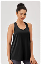 Womens Casual Fitness 87%polyester 13%spandex Tank Top 42156