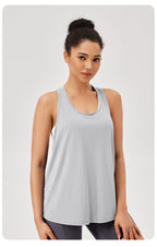 Womens Casual Fitness 87%polyester 13%spandex Tank Top 42156