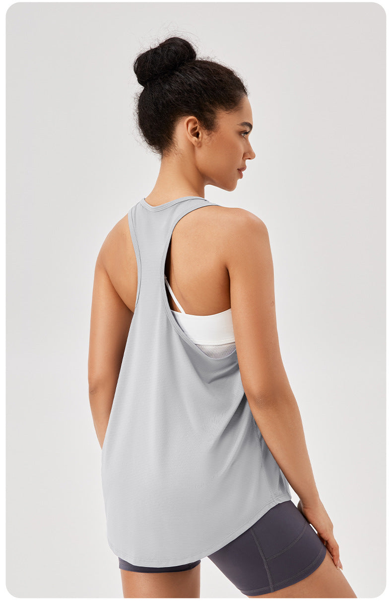 Womens Casual Fitness 87%polyester 13%spandex Tank Top 42156