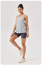 Womens Casual Fitness 87%polyester 13%spandex Tank Top 42156