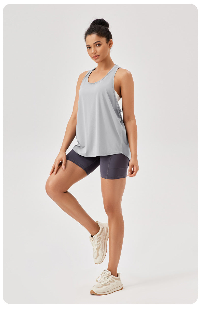 Womens Casual Fitness 87%polyester 13%spandex Tank Top 42156