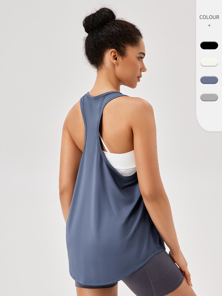 Womens Casual Fitness 87%polyester 13%spandex Tank Top 42156