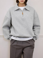 Womens Casual Sports 69%Cotton 31%Polyester Half zip Sweatshirt 425363WSQ print logo 5