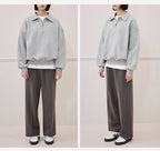 Womens Casual Sports 69%Cotton 31%Polyester Half zip Sweatshirt 425363WSQ print logo 13