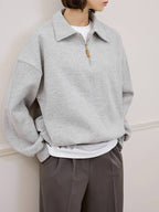Womens Casual Sports 69%Cotton 31%Polyester Half zip Sweatshirt 425363WSQ print logo 6