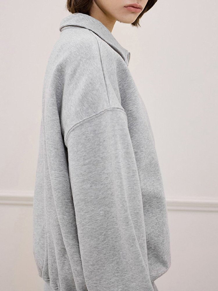 Womens Casual Sports 69%Cotton 31%Polyester Half zip Sweatshirt 425363WSQ print logo 8