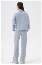 Womens Casual Fitness 51%Modal 42%Polyester 7%Spandex Half Zip SweatShirt 42553 print logo 22