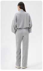 Womens Casual Fitness 51%Modal 42%Polyester 7%Spandex Half Zip SweatShirt 42553 print logo 27