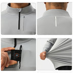 Mens Casual Activewear 75%nylon 25%spandex Quarter Zip Shirt SY-AL16883 print logo 13