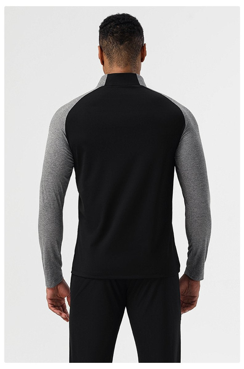 Mens Casual Sportswear 75%nylon 25%spandex Quarter Zip Shirt SY-AL16867 print logo 14