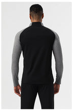 Mens Casual Sportswear 75%nylon 25%spandex Quarter Zip Shirt SY-AL16867 print logo 14