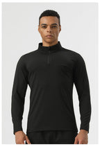 Mens Casual Activewear 75%nylon 25%spandex Quarter Zip Shirt SY-AL16883 print logo 20