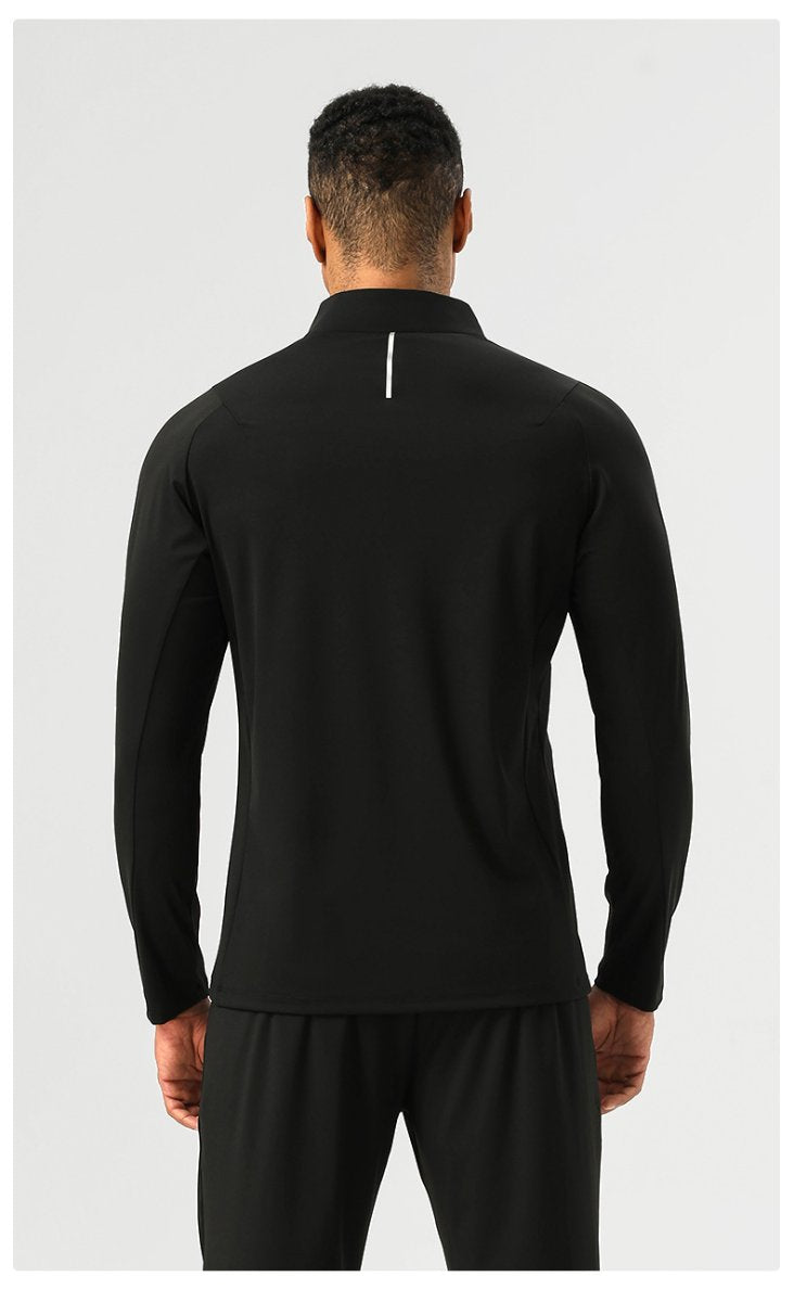 Mens Casual Activewear 75%nylon 25%spandex Quarter Zip Shirt SY-AL16883 print logo 21