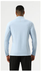 Mens Casual Activewear 75%nylon 25%spandex Quarter Zip Shirt SY-AL16883 print logo 23