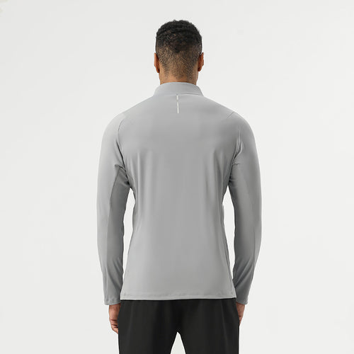Mens Casual Activewear 75%nylon 25%spandex Quarter Zip Shirt SY-AL16883 print logo 2
