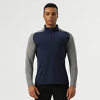 Mens Casual Sportswear 75%nylon 25%spandex Quarter Zip Shirt SY-AL16867 print logo 4