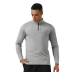 Mens Casual Activewear 75%nylon 25%spandex Quarter Zip Shirt SY-AL16883 print logo 7