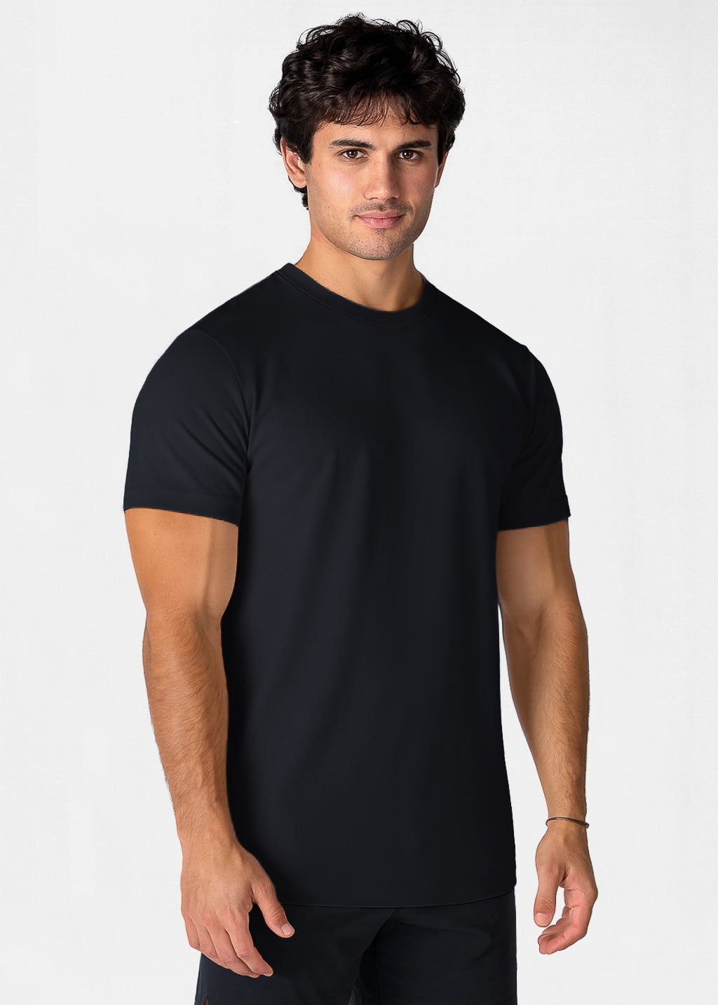 Mens gym 95%cotton 5%spandex tshirt 5002