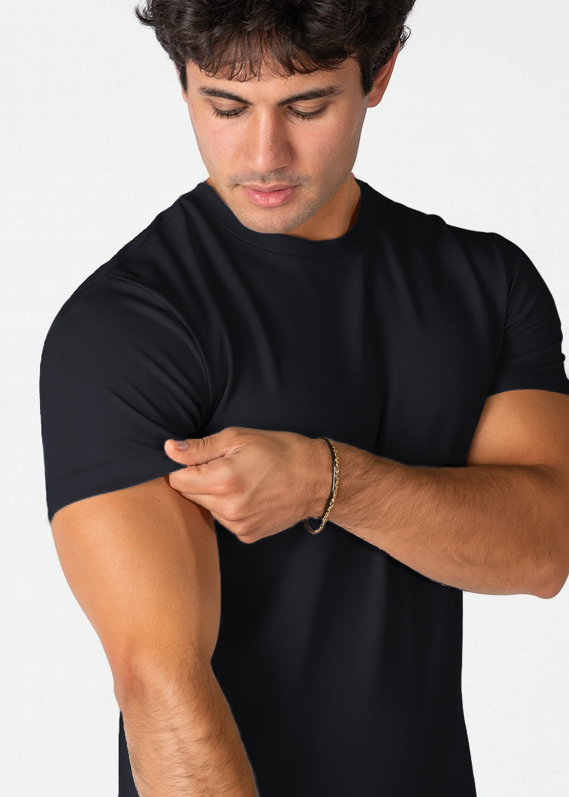 Mens gym 95%cotton 5%spandex tshirt 5002