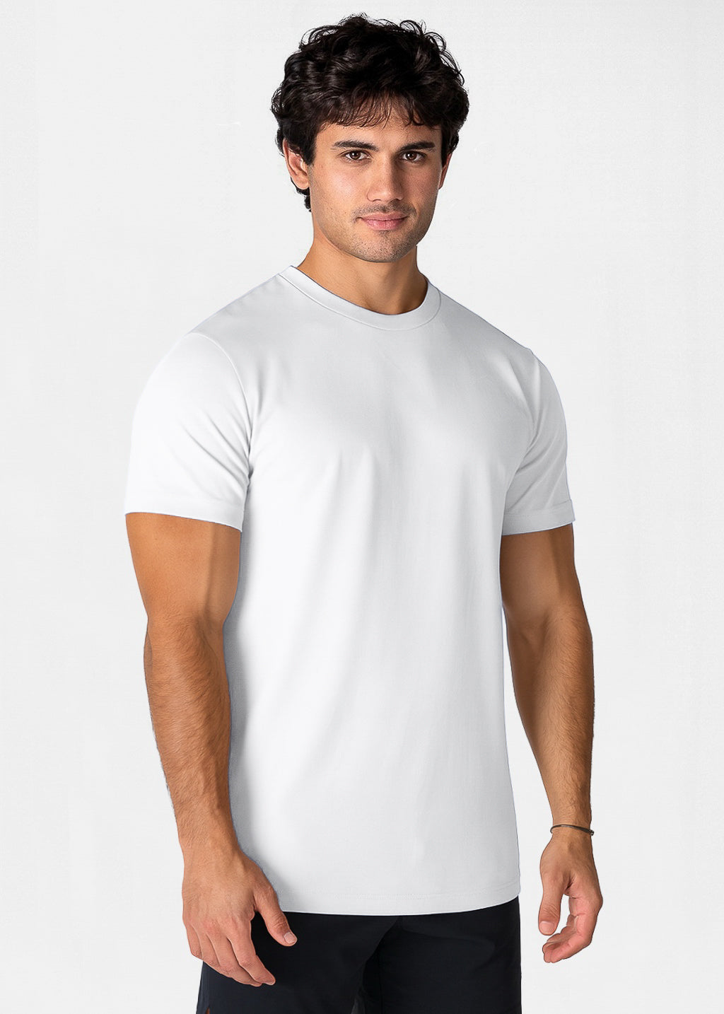 Mens gym 95%cotton 5%spandex tshirt 5002