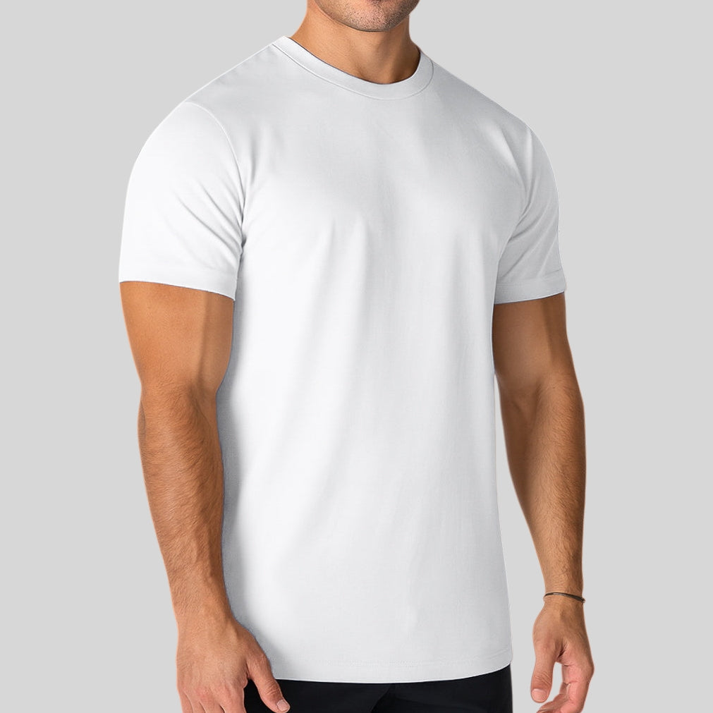Mens gym 95%cotton 5%spandex tshirt 5002