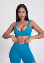 Womens Activewear Yoga 76%Nylon 24%Spandex Sports Bra 5010 print logo 29