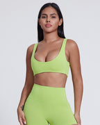 Womens Activewear Yoga 76%Nylon 24%Spandex Sports Bra 5010 print logo 33
