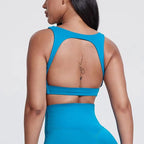 Womens Activewear Yoga 76%Nylon 24%Spandex Sports Bra 5010 print logo 2