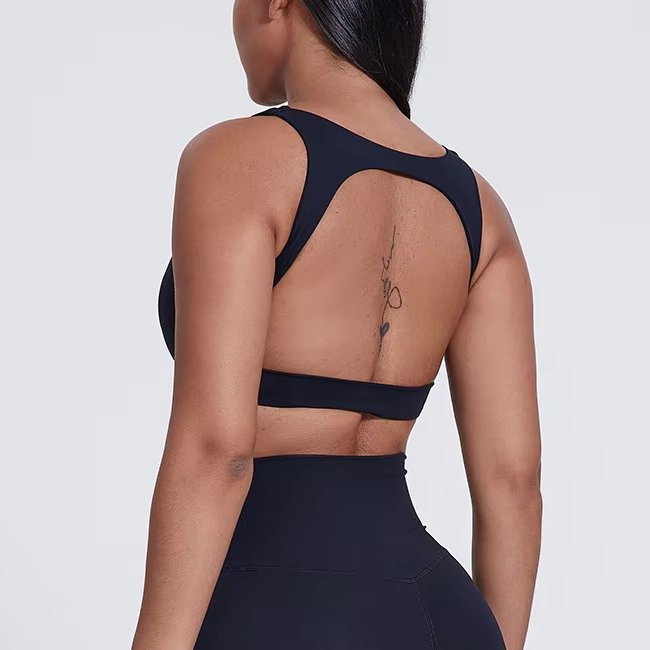 Womens Activewear Yoga 76%Nylon 24%Spandex Sports Bra 5010 print logo 3