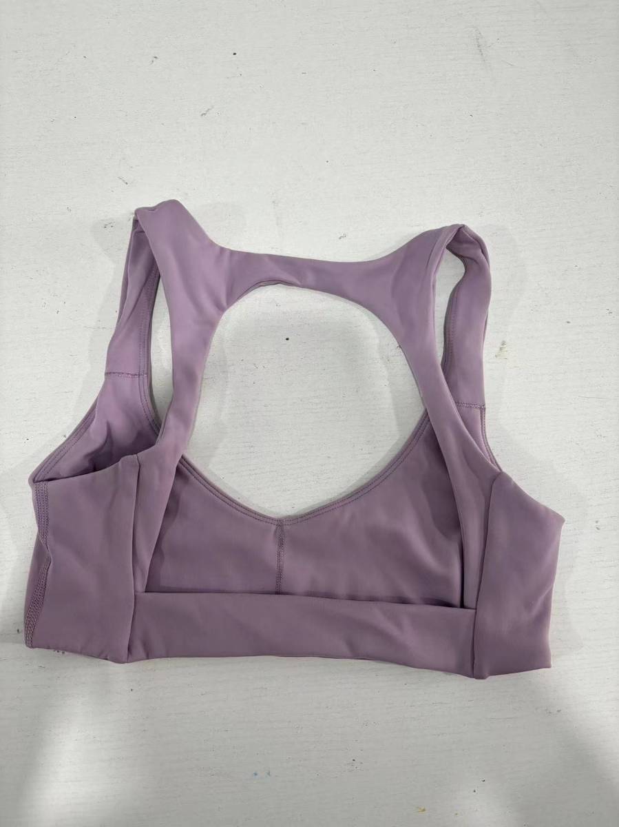 Womens Activewear Yoga 76%Nylon 24%Spandex Sports Bra 5010 print logo 24