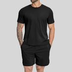 Mens Casual Sports 78%nylon 22%spandex Tracksuit 5086 - tshirt print logo 21