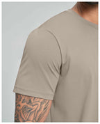 Mens Casual Sports 78%nylon 22%spandex Tracksuit 5086 - tshirt print logo 39