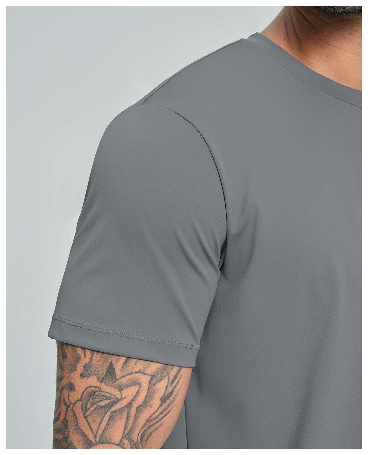 Mens Casual Sports 78%nylon 22%spandex Tracksuit 5086 - tshirt print logo 45