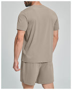 Mens Casual Sports 78%nylon 22%spandex Tracksuit 5086 print logo 22