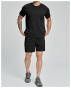 Mens Casual Sports 78%nylon 22%spandex Tracksuit 5086 print logo 5