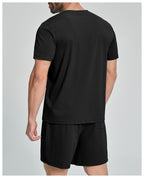 Mens Casual Sports 78%nylon 22%spandex Tracksuit 5086 print logo 8