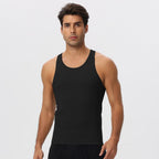 Mens Running Workout 65%nylon 35%spandex Tank Top 51149 print logo 15