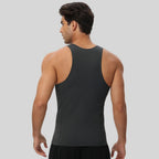 Mens Running Workout 65%nylon 35%spandex Tank Top 51149 print logo 2
