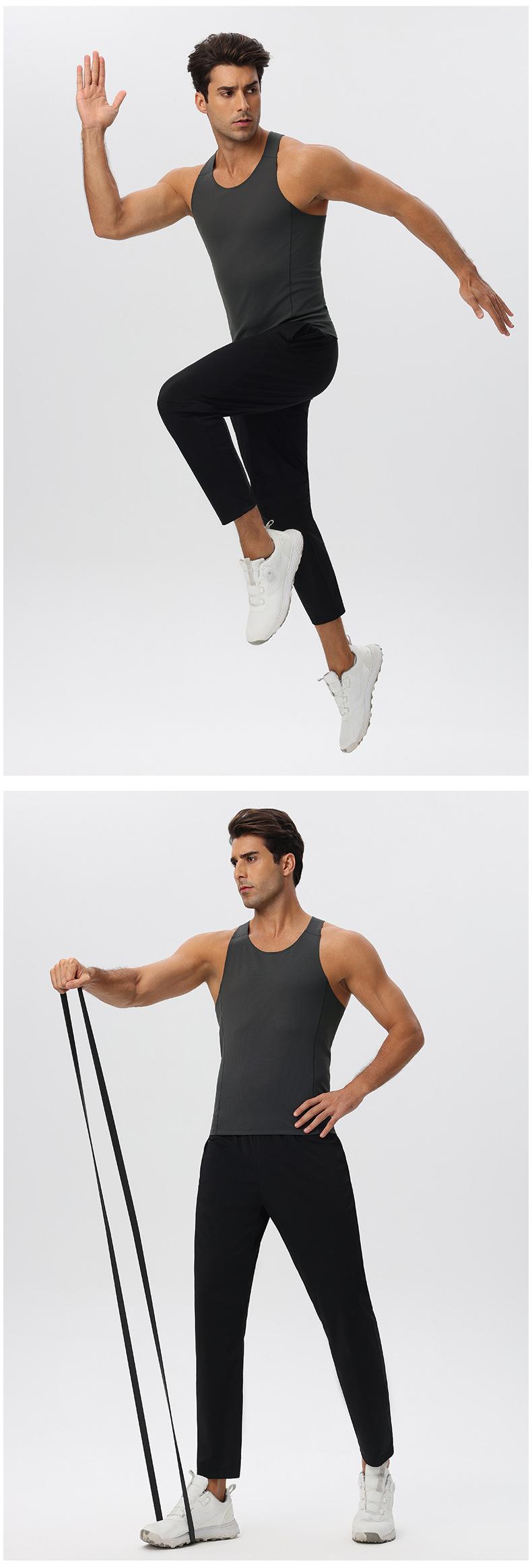 Mens Running Workout 65%nylon 35%spandex Tank Top 51149 print logo 22