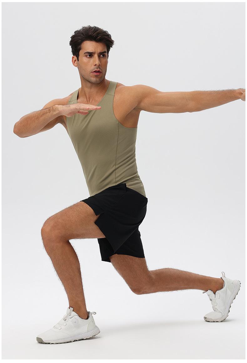 Mens Running Workout 65%nylon 35%spandex Tank Top 51149 print logo 29