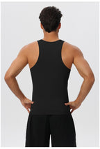 Mens Running Workout 65%nylon 35%spandex Tank Top 51149 print logo 33