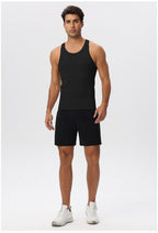 Mens Running Workout 65%nylon 35%spandex Tank Top 51149 print logo 34