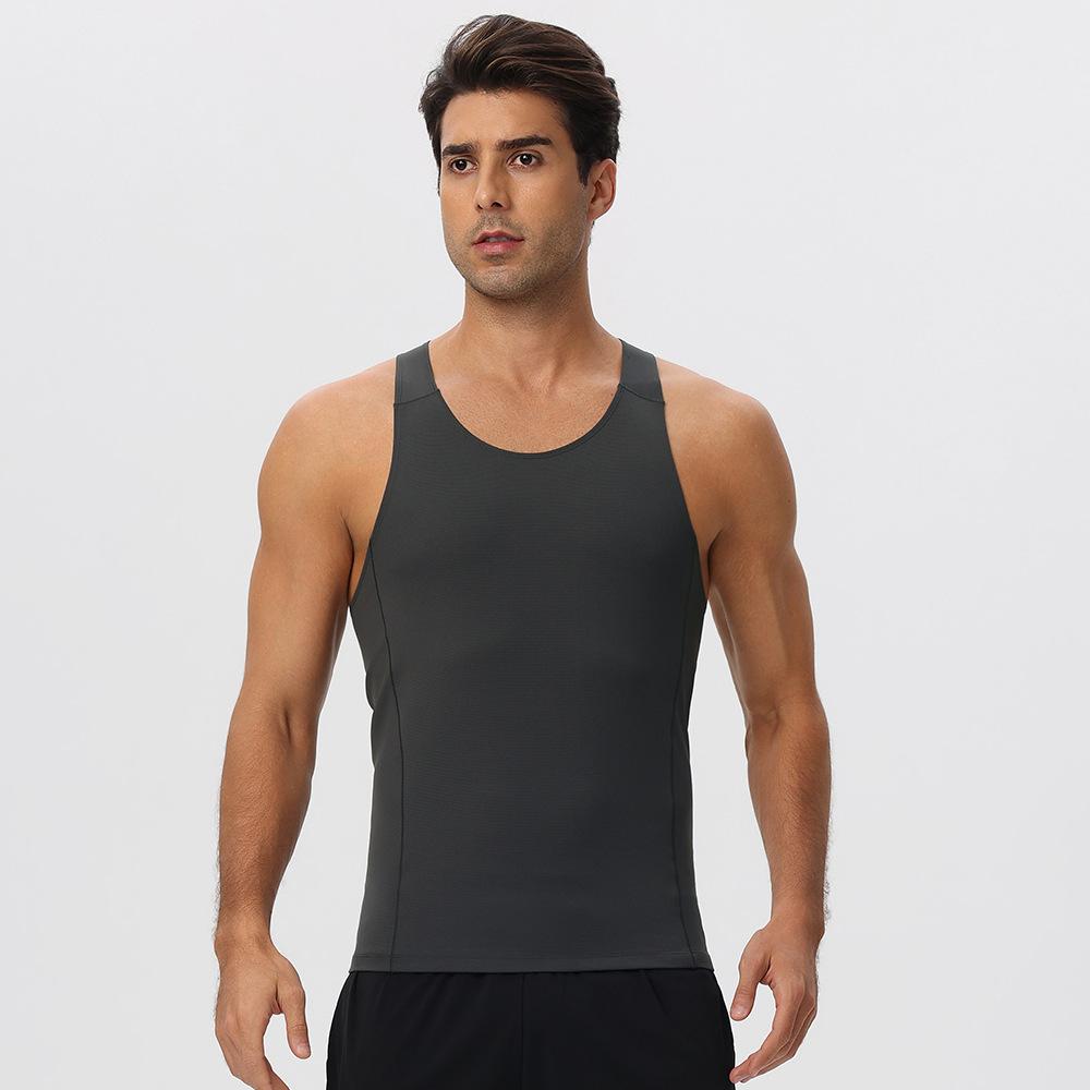 Mens Running Workout 65%nylon 35%spandex Tank Top 51149 print logo 5
