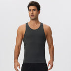 Mens Running Workout 65%nylon 35%spandex Tank Top 51149 print logo 5