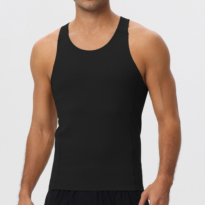Mens Running Workout 65%nylon 35%spandex Tank Top 51149 print logo 7