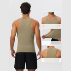 Mens Running Workout 65%nylon 35%spandex Tank Top 51149 print logo 9
