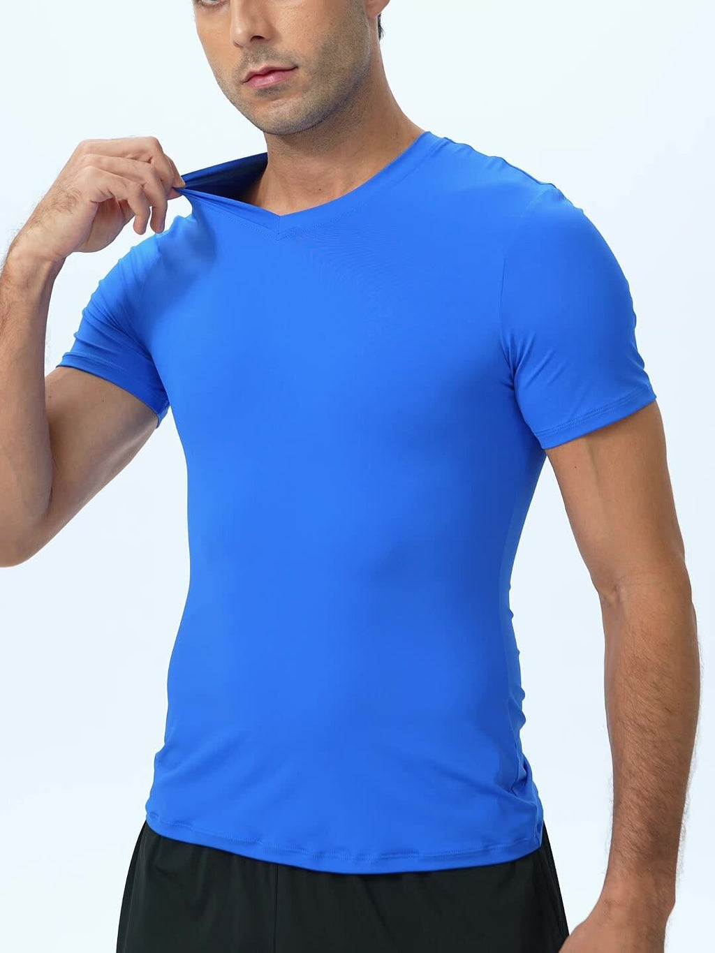 Mens Sports Training 85%nylon 15%spandex Tshirt 51248 print logo 10