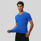 Mens Sports Training 85%nylon 15%spandex Tshirt 51248 print logo 16