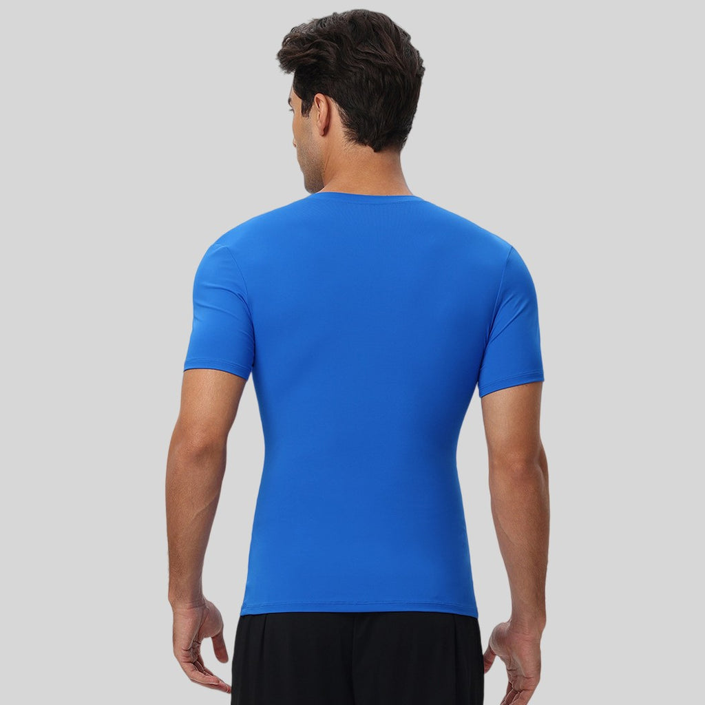 Mens Sports Training 85%nylon 15%spandex Tshirt 51248 print logo 2