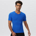 Mens Sports Training 85%nylon 15%spandex Tshirt 51248 print logo 3